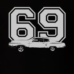 1969 MERCURY MONTEREY Side White Graphic Year T Shirt