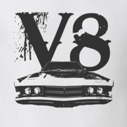 1970 MERCURY MONTEREY Grill Black Graphic V8 T Shirt