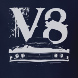 1970 MERCURY MONTEREY Grill White Graphic V8 T Shirt