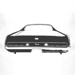 1970_MERCURY MONTEREY Rear Black Graphic T Shirt