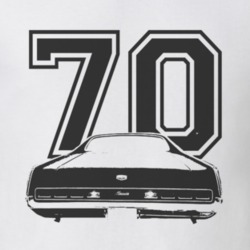 1970 MERCURY MONTEREY Rear Black Graphic Year T Shirt