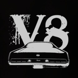 1970 MERCURY MONTEREY Rear White Graphic V8 T Shirt