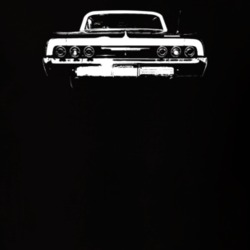1964 Impala Rear View Dark Color T Shirt