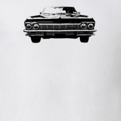 1965 Impala Grill View Light Color T Shirt