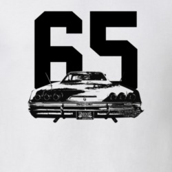 1965 Impala Rear View With Year Light Color T Shirt