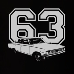 1963 MERCURY MONTEREY Side White Graphic Year T Shirt