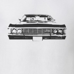 1967 CHEVY IMPALA SS Grill Black Graphic T Shirt