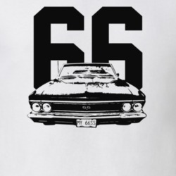 1966 Chevelle Grill View With Year Light Color T Shirt