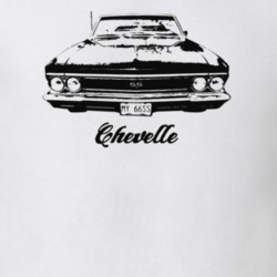 1966 Chevelle Grill View With Model Light Color T Shirt