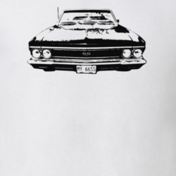 1966 Chevelle Grill View Light Color T Shirt
