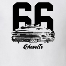 1966 Chevelle Rear View With Year And Model Light Color T Shirt