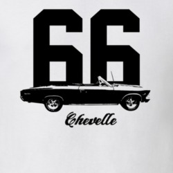 1966 Chevelle Side View With Year And Model Light Color T Shirt