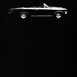 1966 Chevelle Side View Dark Color T Shirt