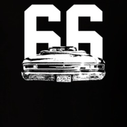 1966 Chevelle Rear View With Year Dark Color T Shirt