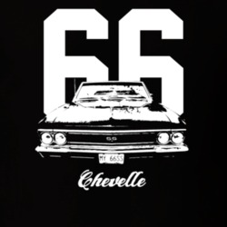 1966 Chevelle Grill View With Year And Model Dark Color T Shirt