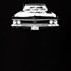 1966 Chevelle Grill View Dark Color T Shirt