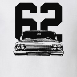 1962 Bel Air Grill View With Year Light Color T Shirt