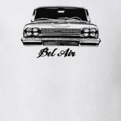 1962 Bel Air Grill View With Model Light Color T Shirt