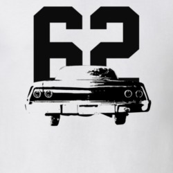 1962 Bel Air Rear View With Year Light Color T Shirt