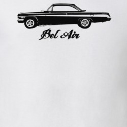 1962 Bel Air Side View With Model Light Color T Shirt