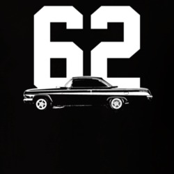 1962 Bel Air Side View With Year Dark Color T Shirt