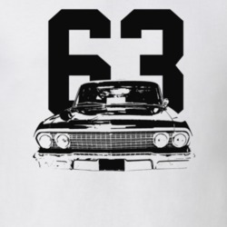 1963 Bel Air Grill View With Year Light Color T Shirt