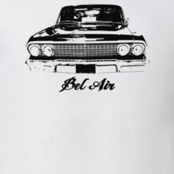 1963 Bel Air Grill View With Model Light Color T Shirt