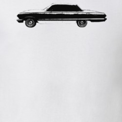 1963 Bel Air Side View With Model Light Color T Shirt