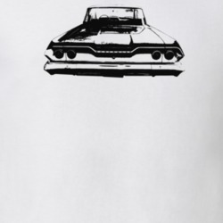 1963 Bel Air Rear View Light Color T Shirt