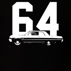1964 Bel Air Side View With Year Dark Color T Shirt
