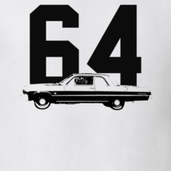 1964 Bel Air Side View With Year Light Color T Shirt