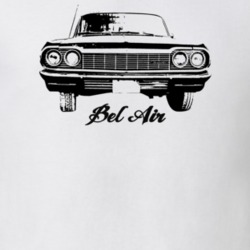 1964 Bel Air Grill View With Model Light Color T Shirt