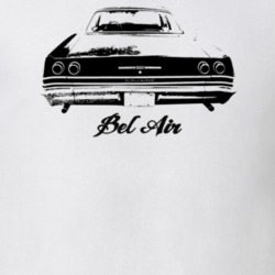 1965 Bel Air Rear View With Model Light Color T Shirt