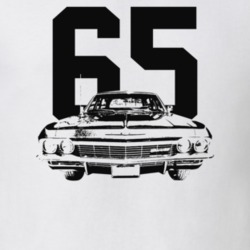 1965 Bel Air Grill View With Year Light Color T Shirt