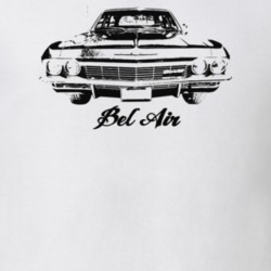 1965 Bel Air Grill View With Model Light Color T Shirt