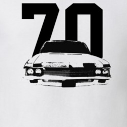 1970 Bel Air Grill View With Year Light Color T Shirt