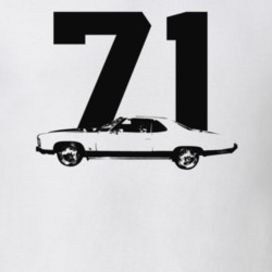 1971 Bel Air Side View With Year Light Color T Shirt