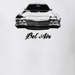 1971 Bel Air Grill View With Model Light Color T Shirt