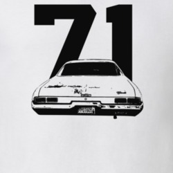 1971 Bel Air Rear View With Year Light Color T Shirt
