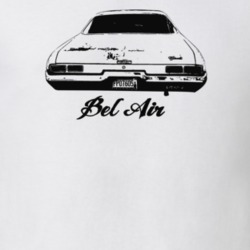 1971 Bel Air Rear View With Model Light Color T Shirt