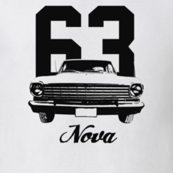 1963 Nova Grill View With Year And Model Light Color T Shirt