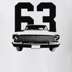 1963 Nova Grill View With Year Light Color T Shirt