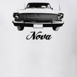 1963 Nova Grill View With Model Light Color T Shirt