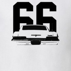1966 Impala Rear View With Year Light Color T Shirt