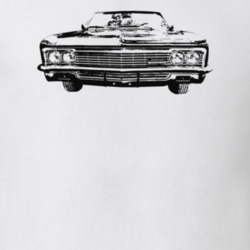 1966 Impala Grill View Light Color T Shirt