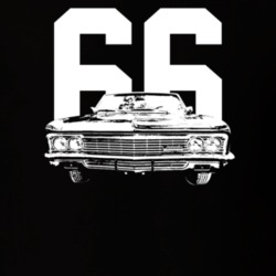 1966 Impala Grill View With Year Dark Color T Shirt