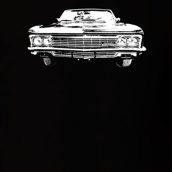 1966 Impala Grill View Dark Color T Shirt