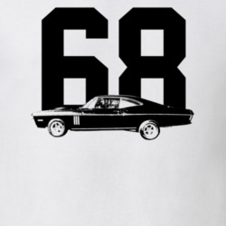 1968 Impala Side View With Year Light Color T Shirt