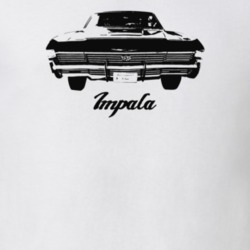 1968 Impala Grill View With Model Light Color T Shirt