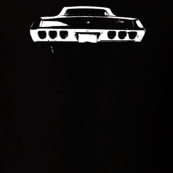 1968 Impala Rear View Dark Color T Shirt
